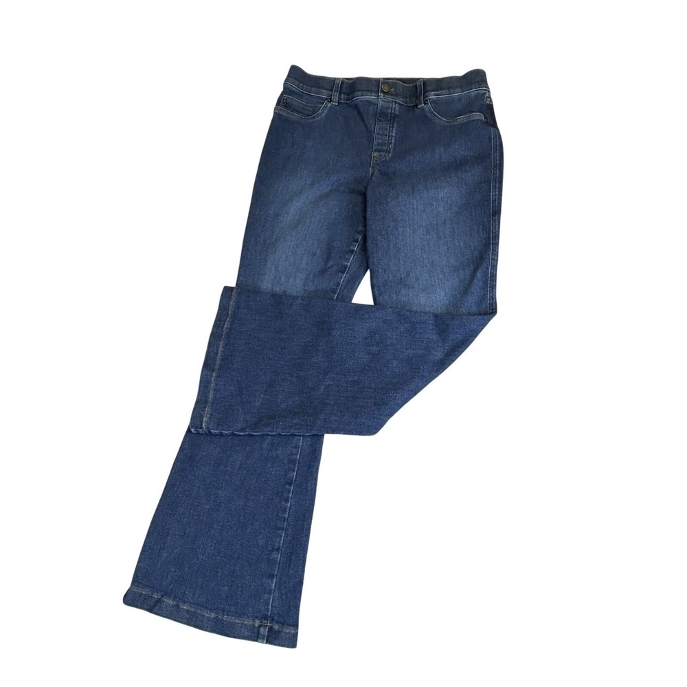 Spanx Shape EveryWear Flare Jeans Pull-On Casual Size XL Style 21164Q Slimming - Picture 2 of 9